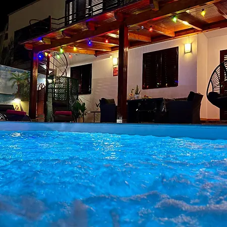 Villa Puerto Rico In Front Of The Shopping Center With Private Heated Saltwater Pool With Jacuzzi & T Able Fut Boll & Arcade Games Or St Andard Villa Puerto Rico In Front Of The Shopping Center With Private Heated Saltwater Big Jacuzzi & Arcade Games